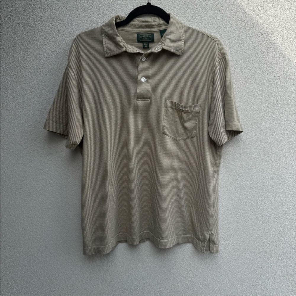 CC Filson Striped Jersey Golf Polo Short Sleeve Men's Medium